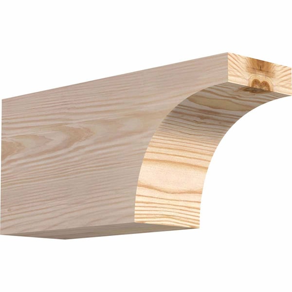 Ekena Millwork Huntington Smooth Rafter Tail, Douglas Fir, 3 1/2"W x 6"H x 12"L RFT04X06X12HUN00SDF - main
